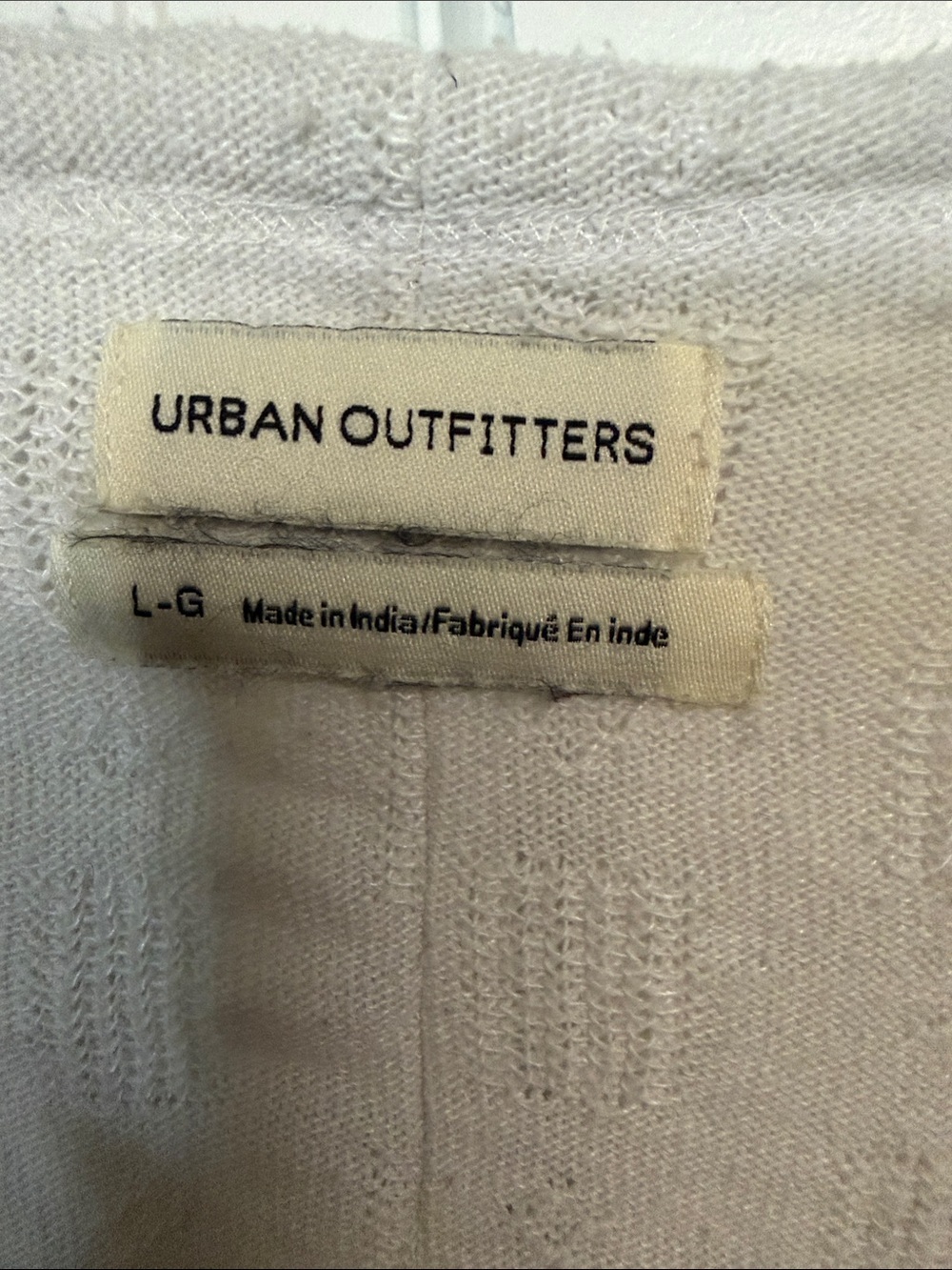Urban Outfitters Cream V-Neck - Picture 2 of 3